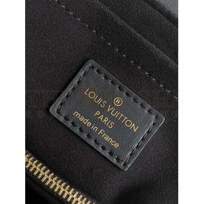 L0vis Vvtt0n LV Women Hold Me Top-Handle Bag Black Smooth Cowhide Leather Master Quality