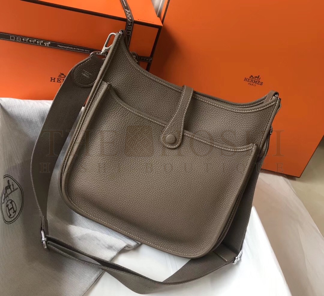 H**me5 Evelyne III 29 Bag In Taupe Clemence Leather Master Quality