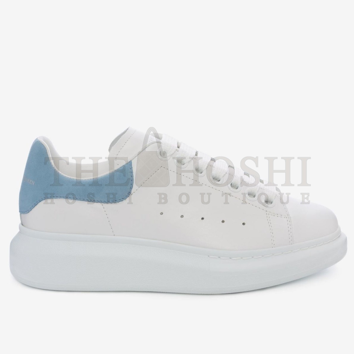 A1exa*der Mcqv*en Women's Oversized Sneakers With Blue Suede Heel Master Quality