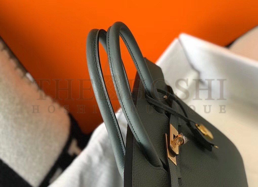 H**me5 Birkin 35 Bag in Vert Amande Clemence Leather with GHW Master Quality