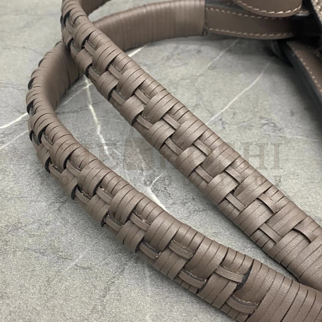 L0ew* Anagram Small Tote In Taupe Grained Calfskin Master Quality