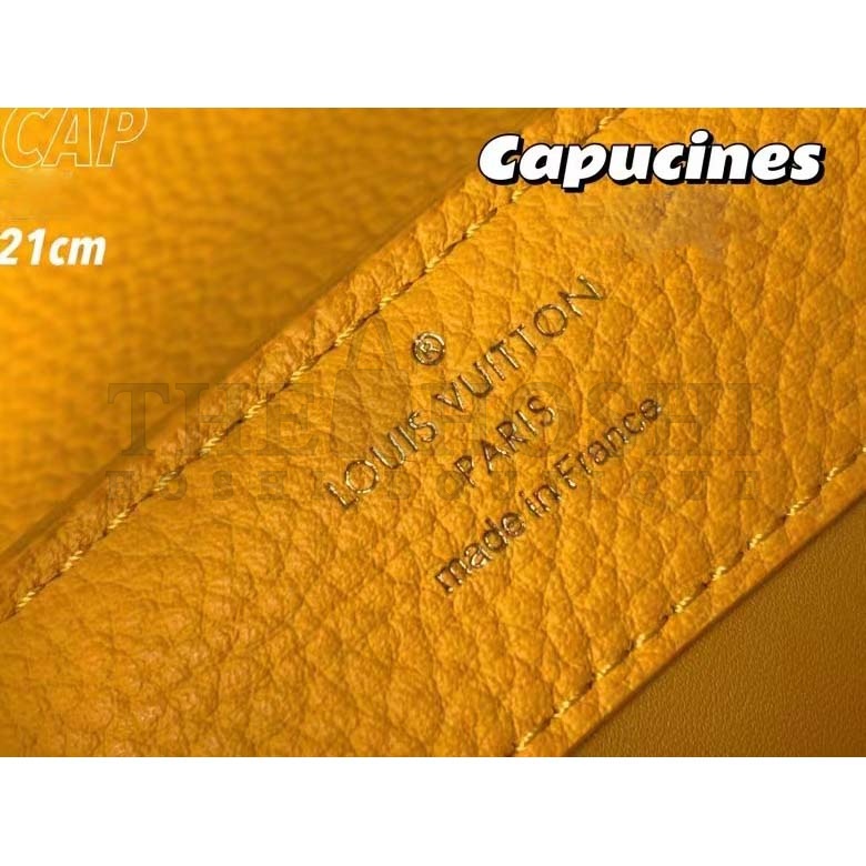 L0vis Vvtt0n LV Women Capucines Mini Handbag Golden Yellow Taurillon Python Leather Master Quality