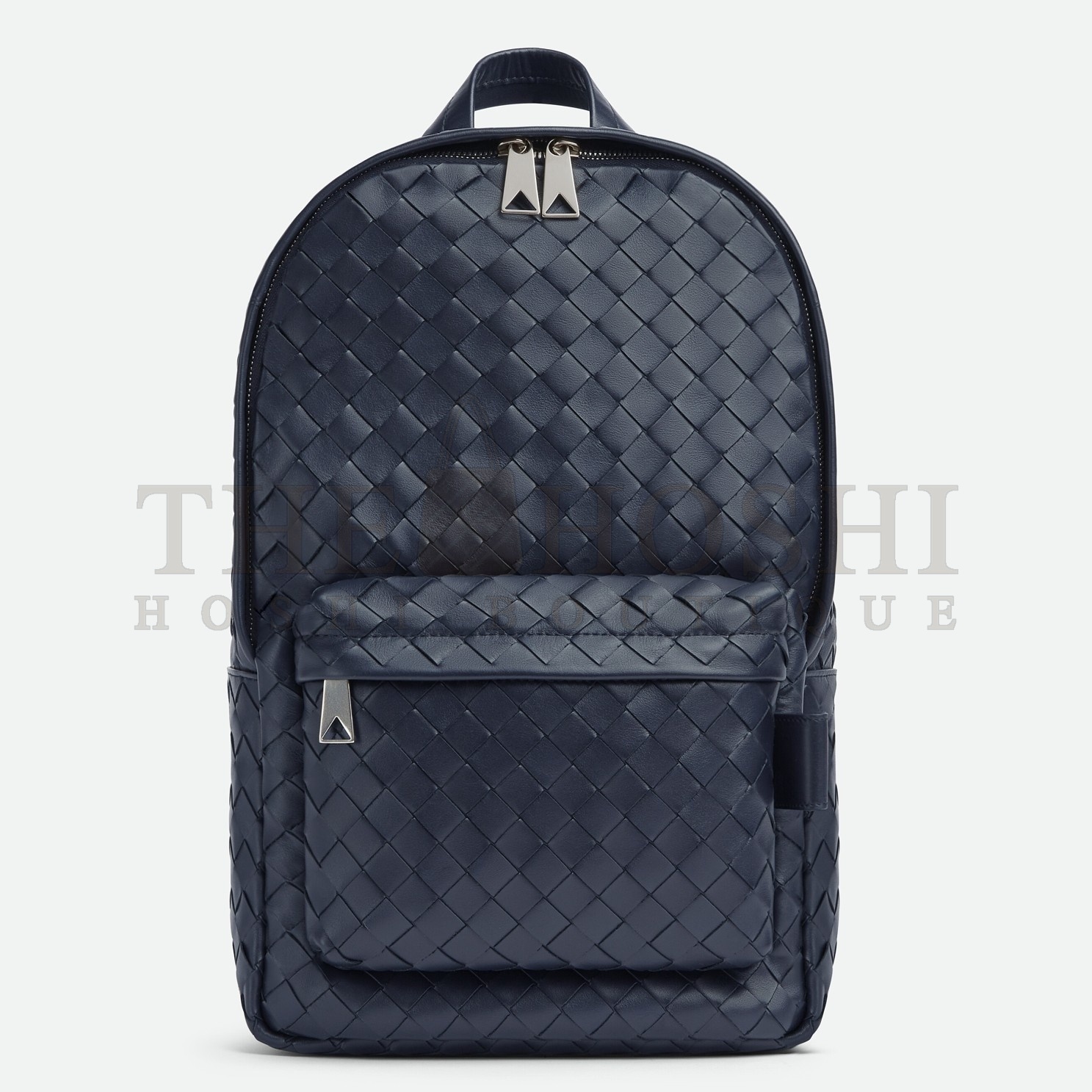 B0tt*ga Ven*ta Small Backpack In Dark Blue Intrecciato Calfskin Master Quality