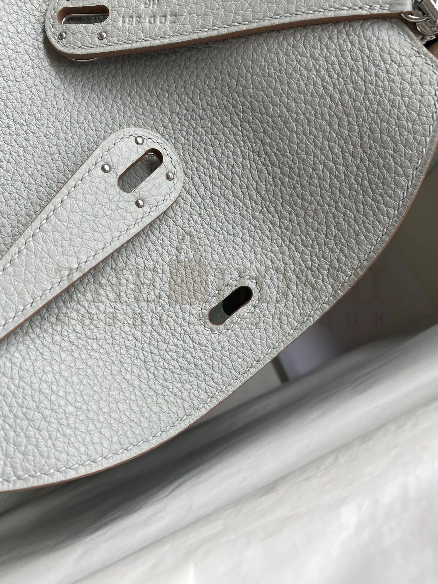 H**me5 Lindy 26 Handmade Bag In Blue Glacier Clemence Leather Master Quality