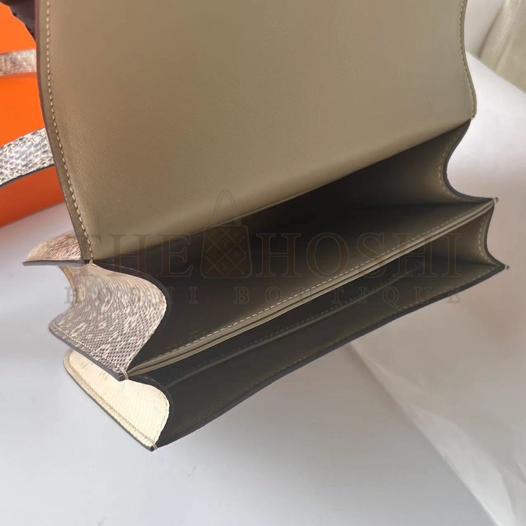 H**me5 Constance 18 Handmade Bag In Natural Lizard Skin Master Quality