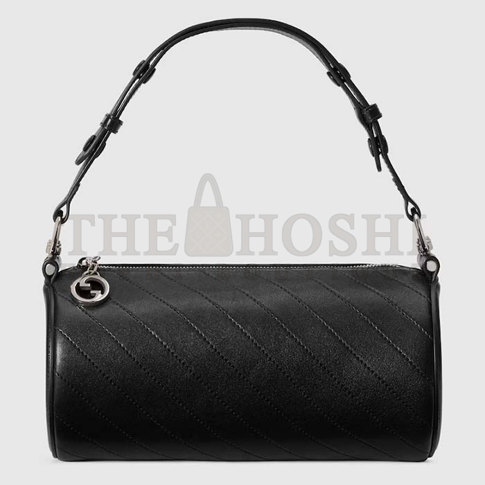 Gvc*1 Women GG Blondie Mini Shoulder Bag Round Interlocking G Black Leather Master Quality