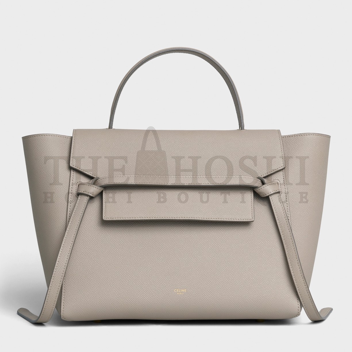 Ce1i*e Belt Mini Bag In Light Taupe Grained Calfskin Master Quality