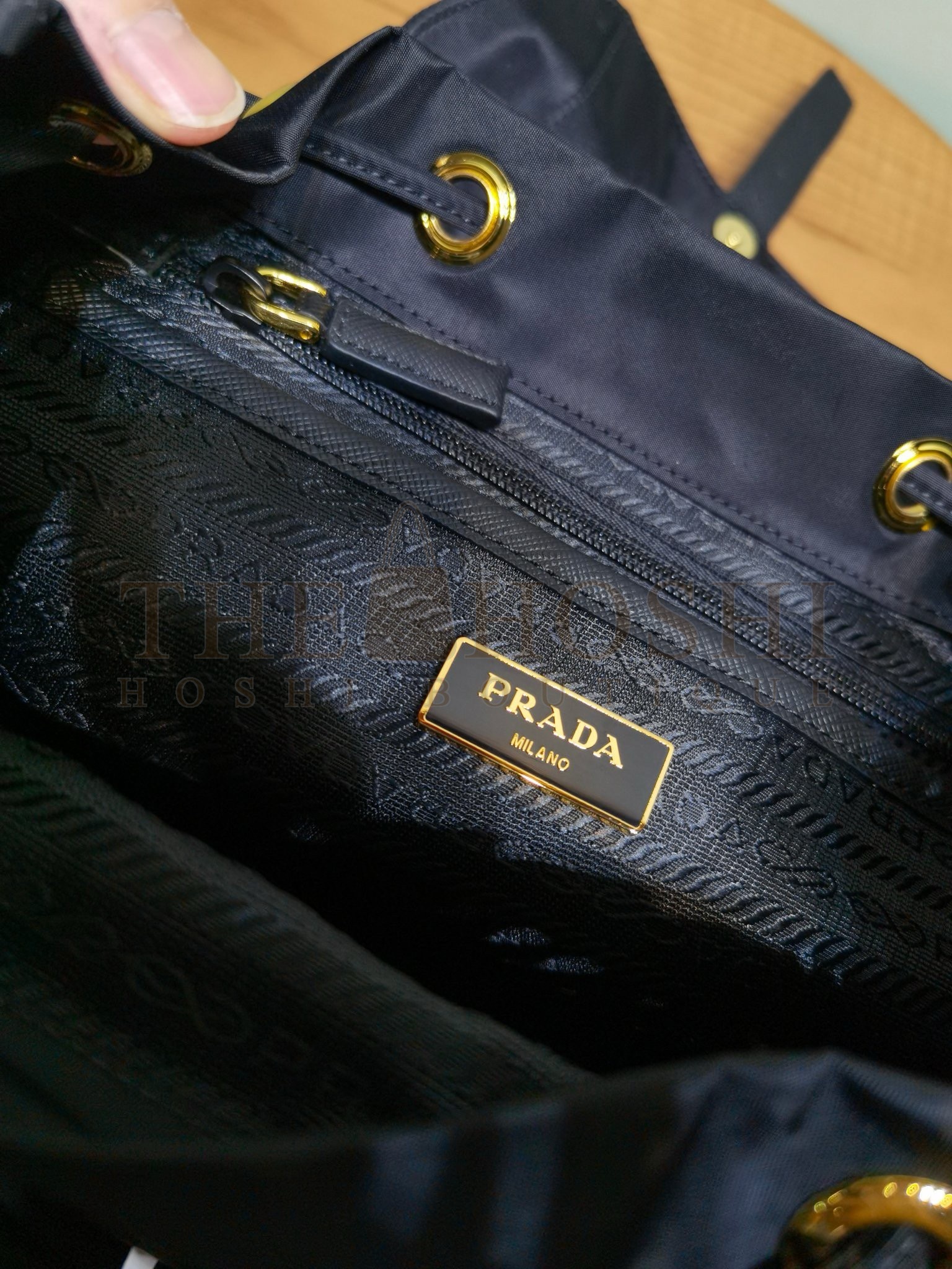 Pra*a Re-Edition 1978 Small Backpack in Black Re-Nylon Master Quality