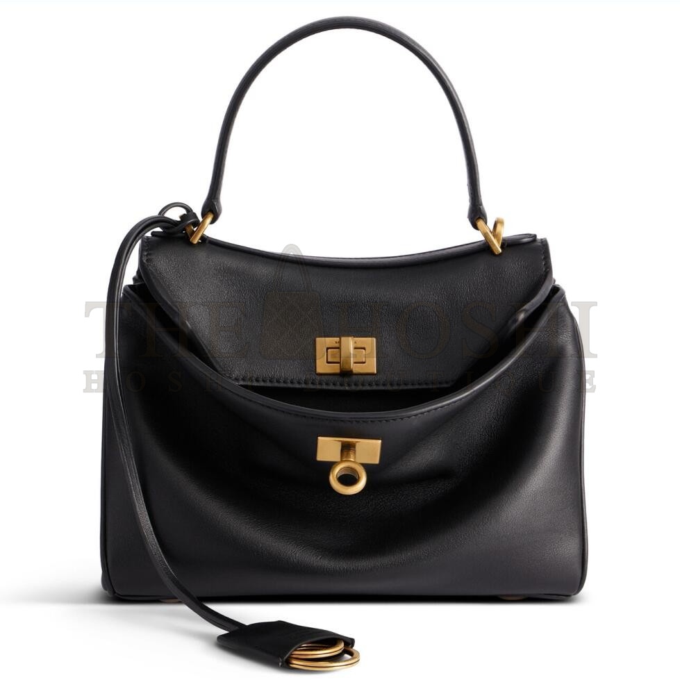 Ba1en*iaga Rodeo Mini Bag in Black Calfskin Master Quality