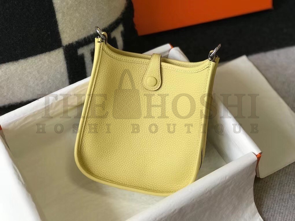 H**me5 Evelyne III TPM Bag In Jaune Poussin Clemence Leather Master Quality