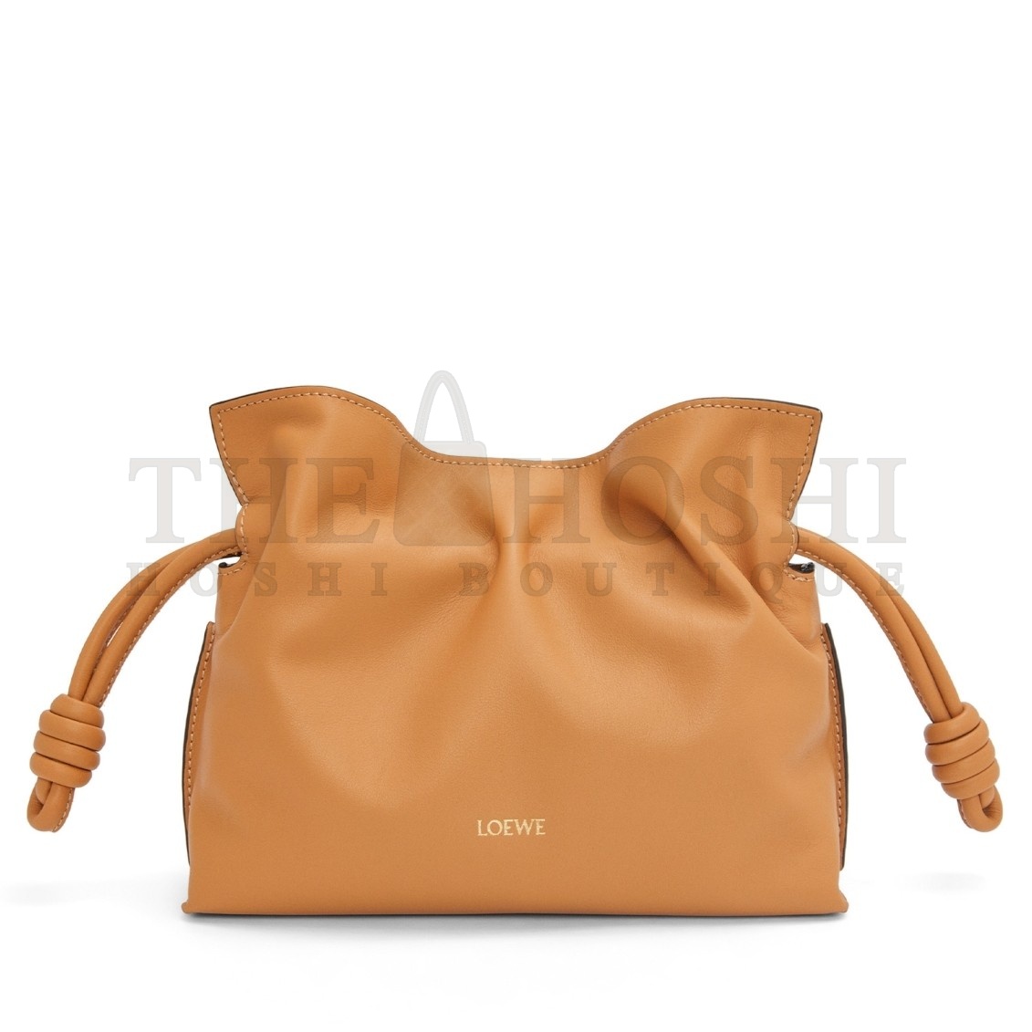 L0ew* Mini Flamenco Clutch Bag in Warm Desert Nappa Calfskin Master Quality