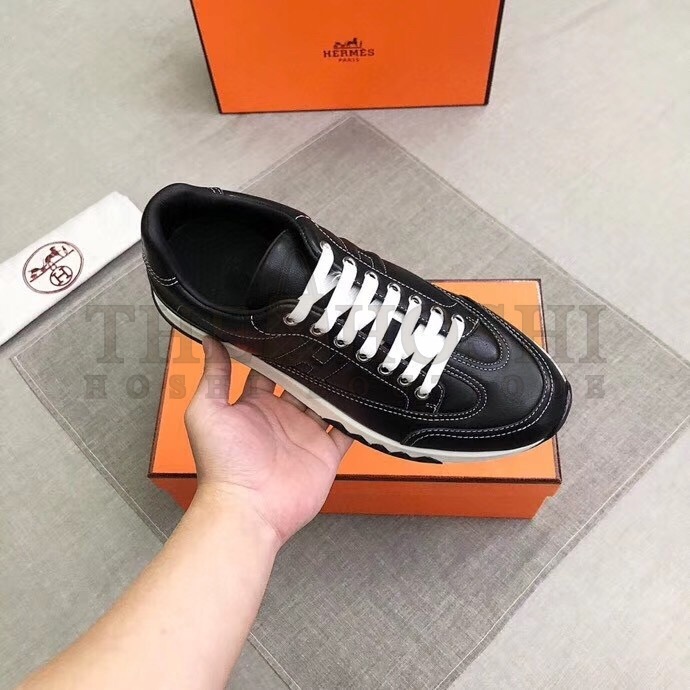 H**me5 Trail Sneakers In Noir Calfskin Leather Master Quality