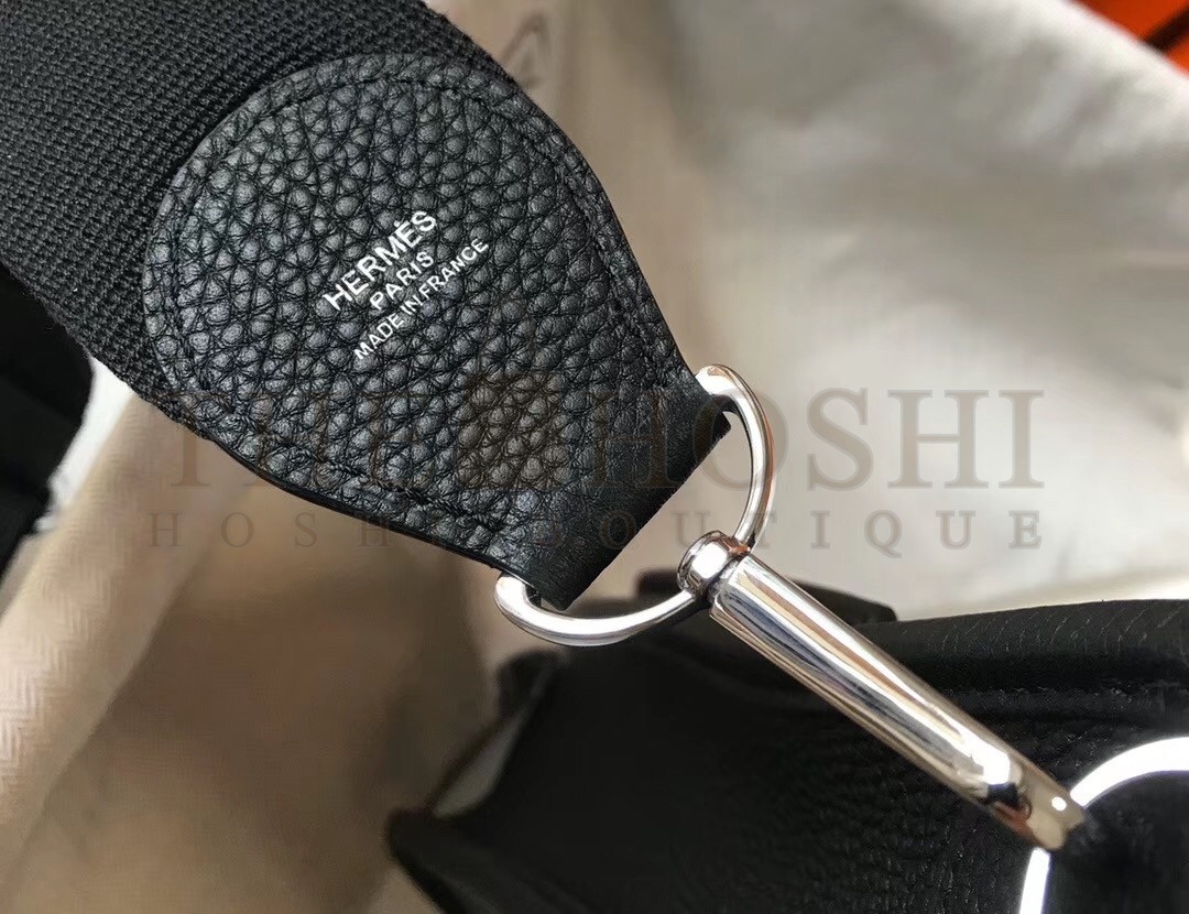 H**me5 Evelyne III 29 Bag In Black Clemence Leather Master Quality