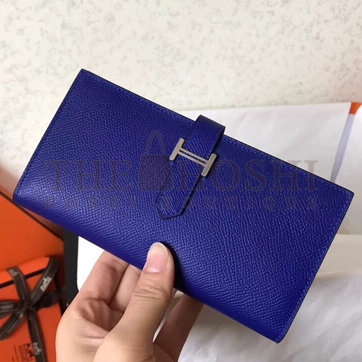 H**me5 Blue Electric Epsom Bearn Gusset Wallet Master Quality