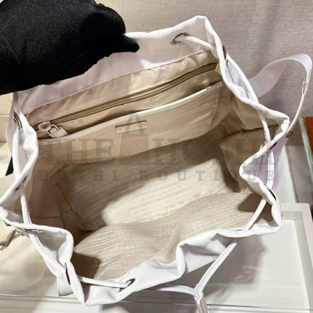 Pra*a Women Re-Nylon Medium Backpack-White Master Quality