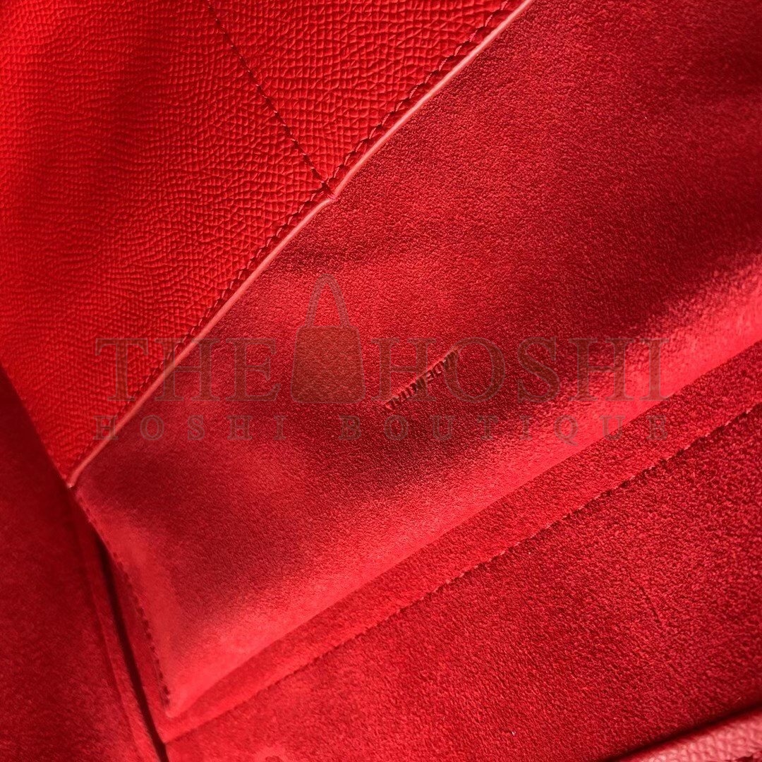 Ce1i*e Belt Mini Bag In Red Grained Calfskin Master Quality