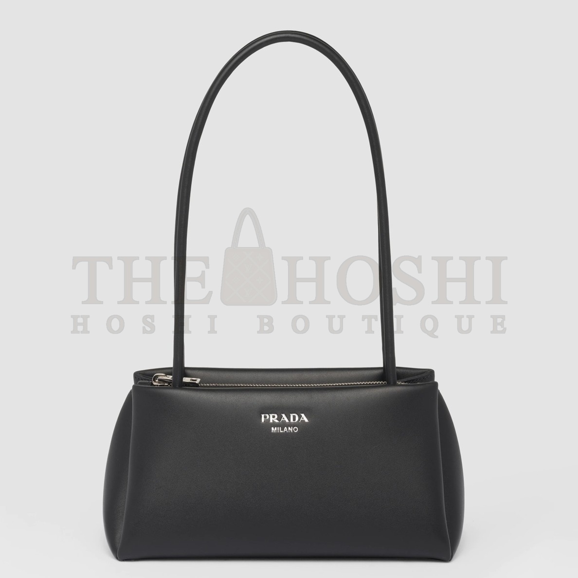 Pra*a S*pernova Small Shoulder Bag In Black Leather Master Quality