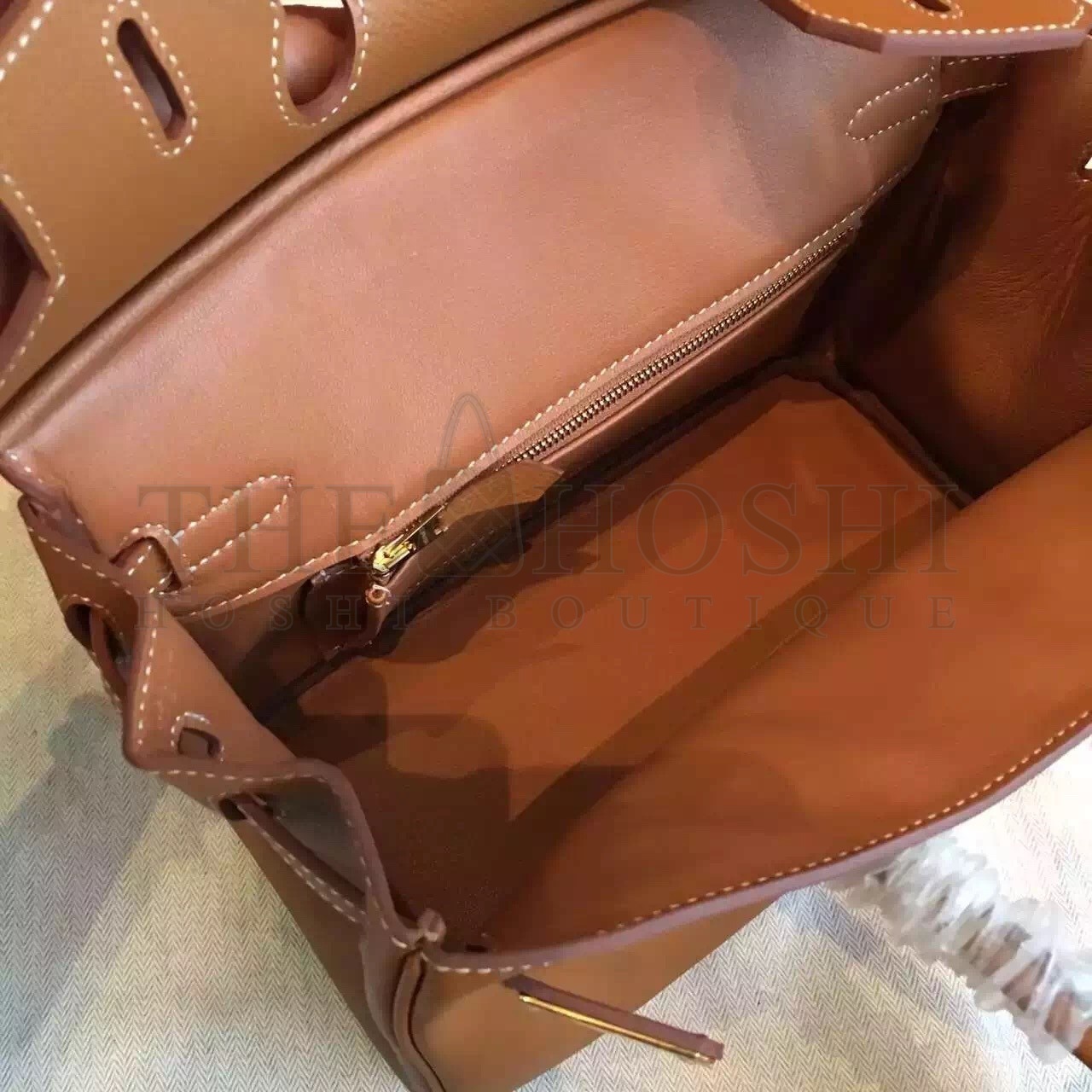 H**me5 Brown Birkin 25cm Epsom Handmade Bag Master Quality