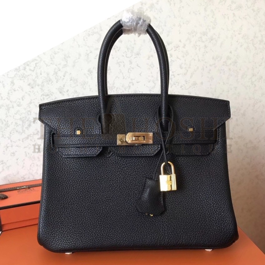 H**me5 Black Birkin 25cm Clemence Handmade Bag Master Quality