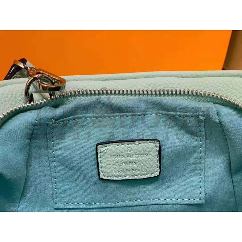 L0vis Vvtt0n LV Women Scala Mini Pouch Green Mahina Perforated Calf Leather Master Quality