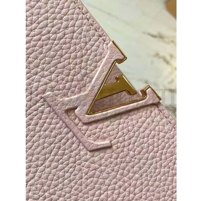 L0vis Vvtt0n LV Women Capucines BB Handbag Galet Gray Taurillon Leather Master Quality