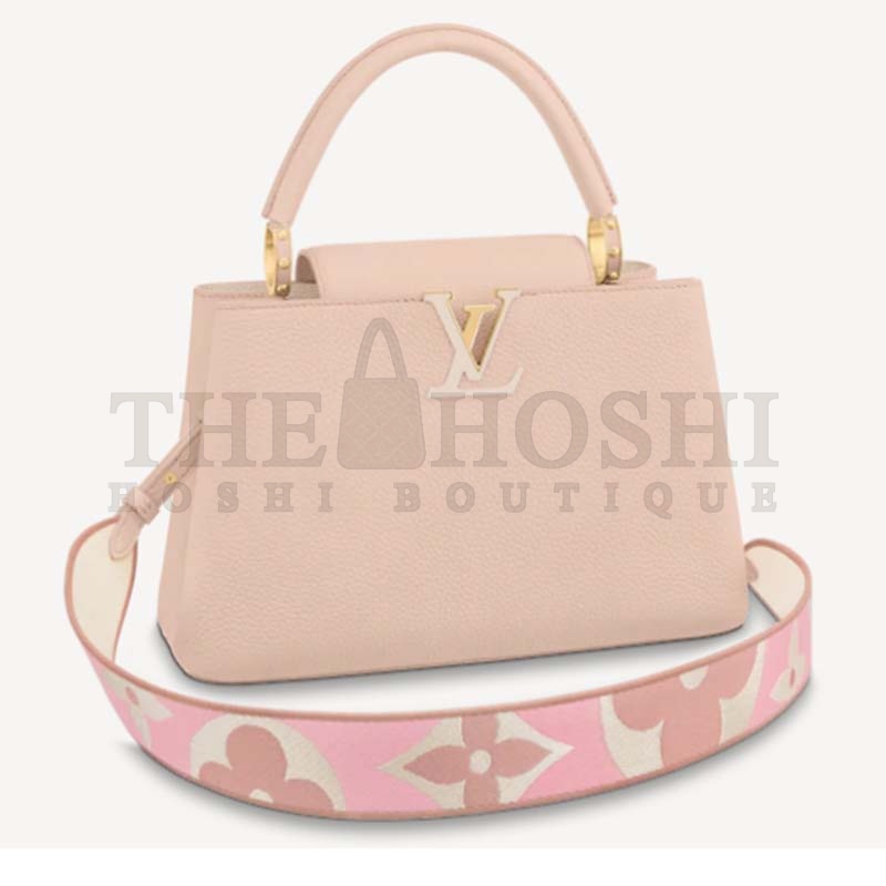 L0vis Vvtt0n LV Women Capucines MM Handbag Pink Taurillon Leather Canvas Master Quality