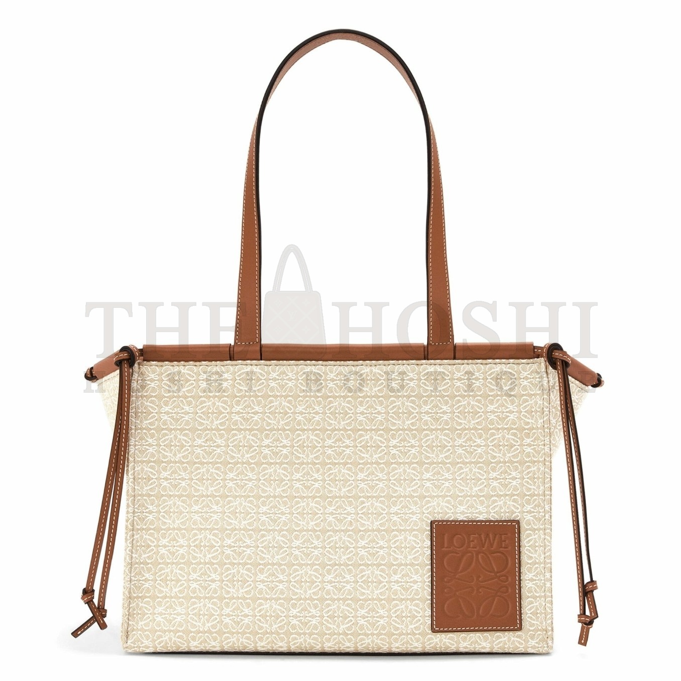 L0ew* Small Cushion Tote In Beige Anagram Jacquard Master Quality