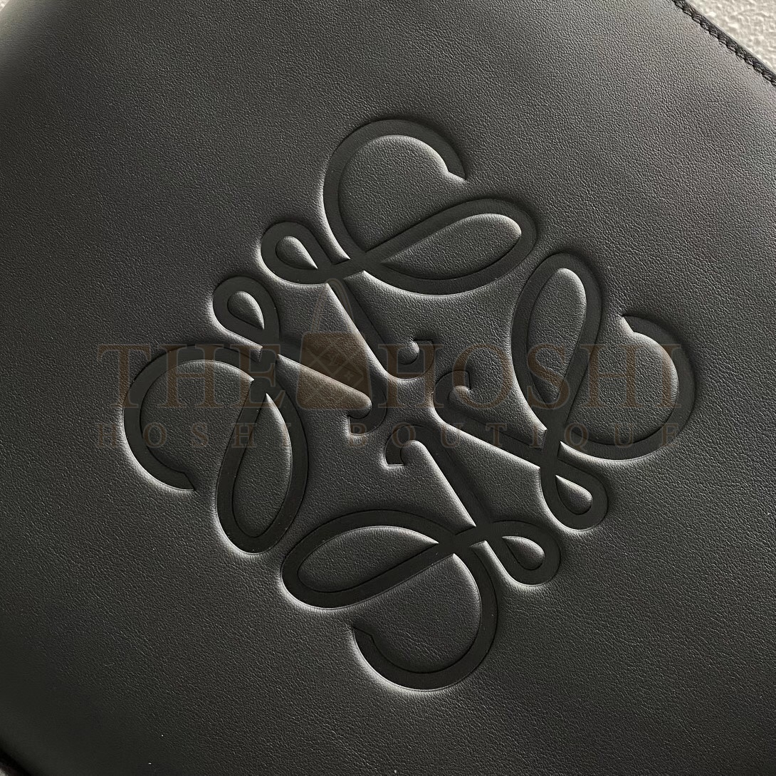 L0ew* Anagram Medium Tote Bag In Black Calfskin Master Quality