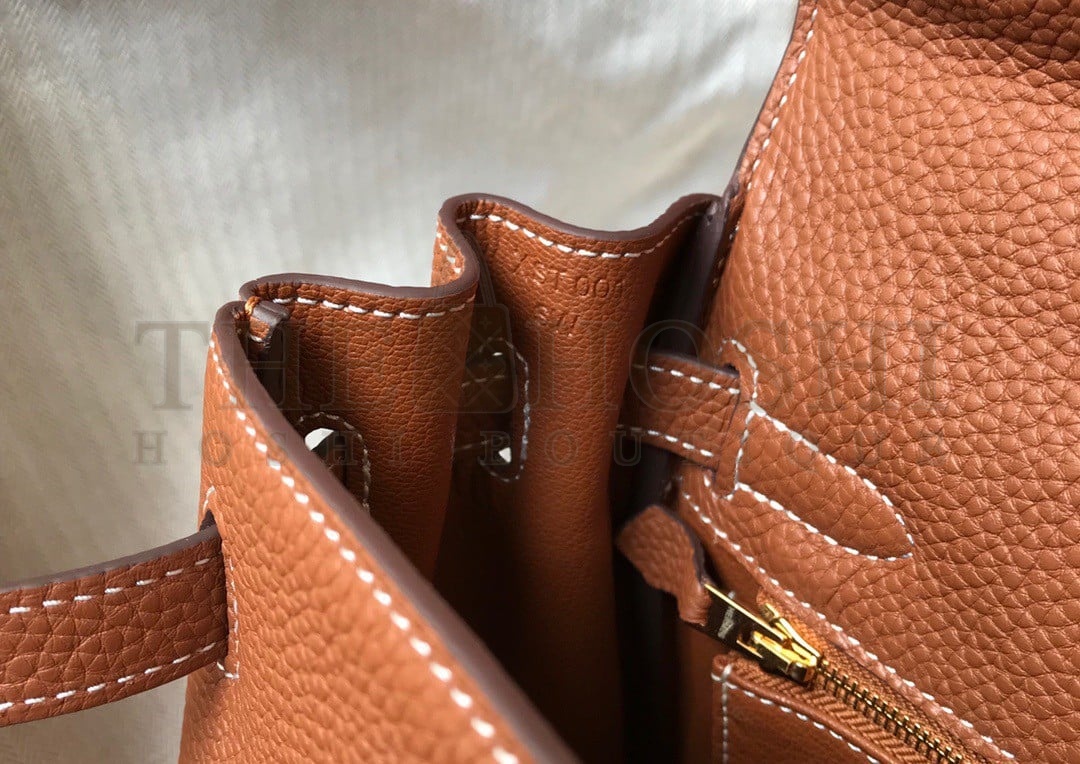 H**me5 Kelly 32cm Retourne Bag in Gold Clemence Leather GHW Master Quality