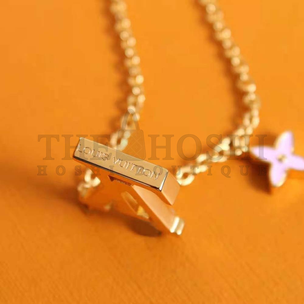 L0vis Vvtt0n Women LV Iconic Enamel Necklace-Pink Master Quality