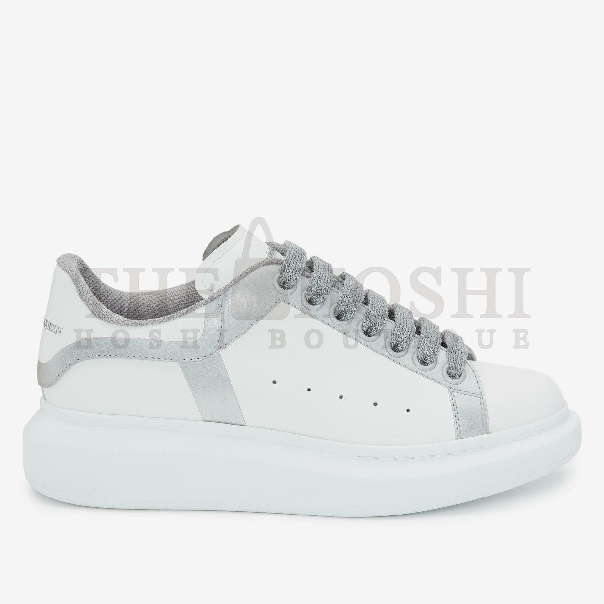 A1exa*der Mcqv*en Women's Oversized Sneakers With Silver Trim Master Quality