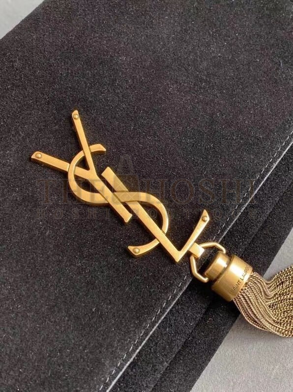 Sa1nt Lau*nt Kate 99 Shoulder Bag In Black Suede Master Quality