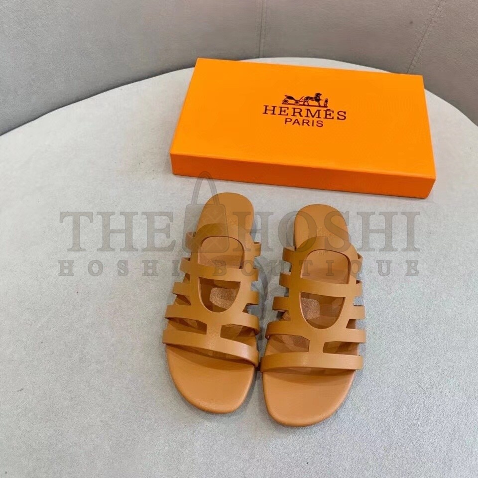 H**me5 Camelia Sandals In Brown Calfskin Master Quality