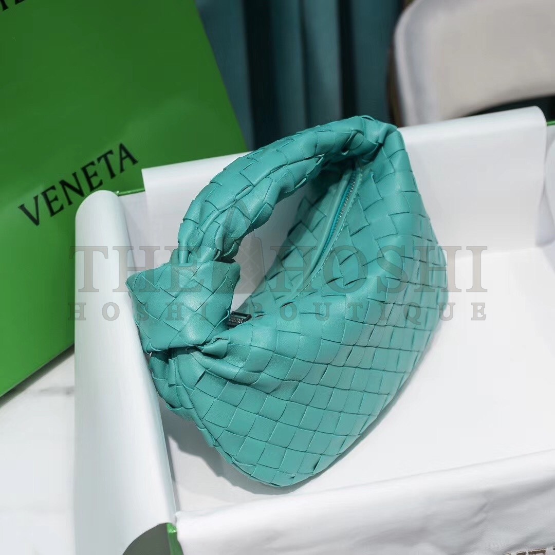 B0tt*ga Ven*ta Mini BV Jodie Bag In Green Water Woven Leather Master Quality