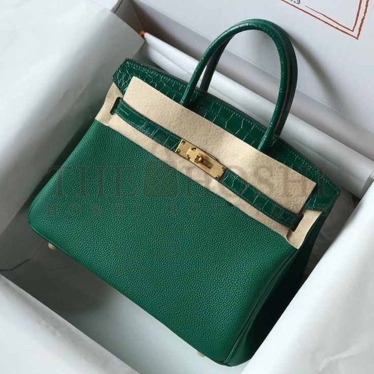 H**me5 Touch Birkin 30cm Limited Edition Green Bag Master Quality