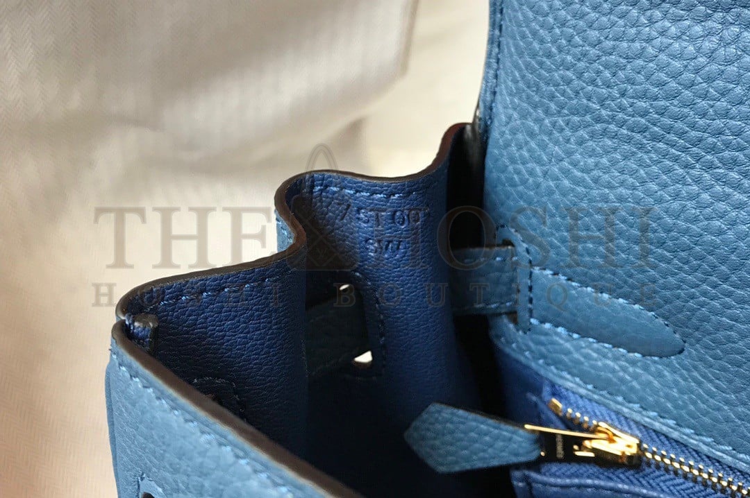 H**me5 Kelly 32cm Retourne Bag in Blue Agate Clemence Leather GHW Master Quality