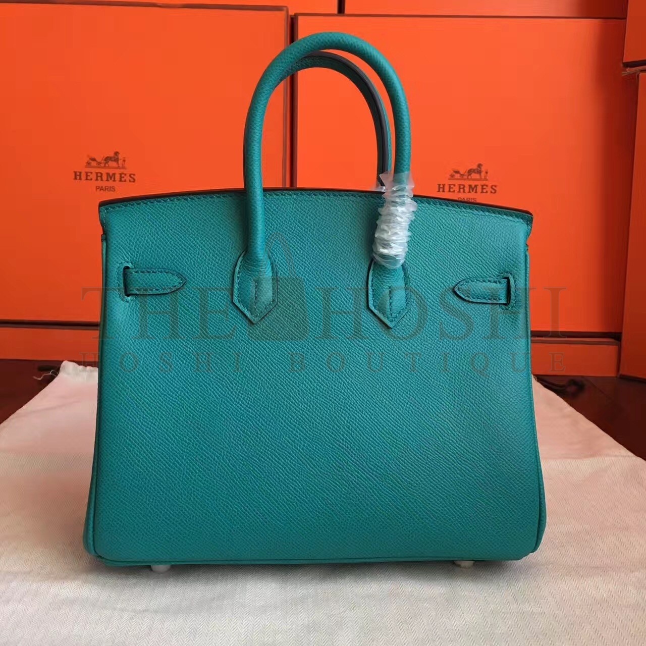H**me5 Malachite Birkin 25cm Epsom Handmade Bag Master Quality