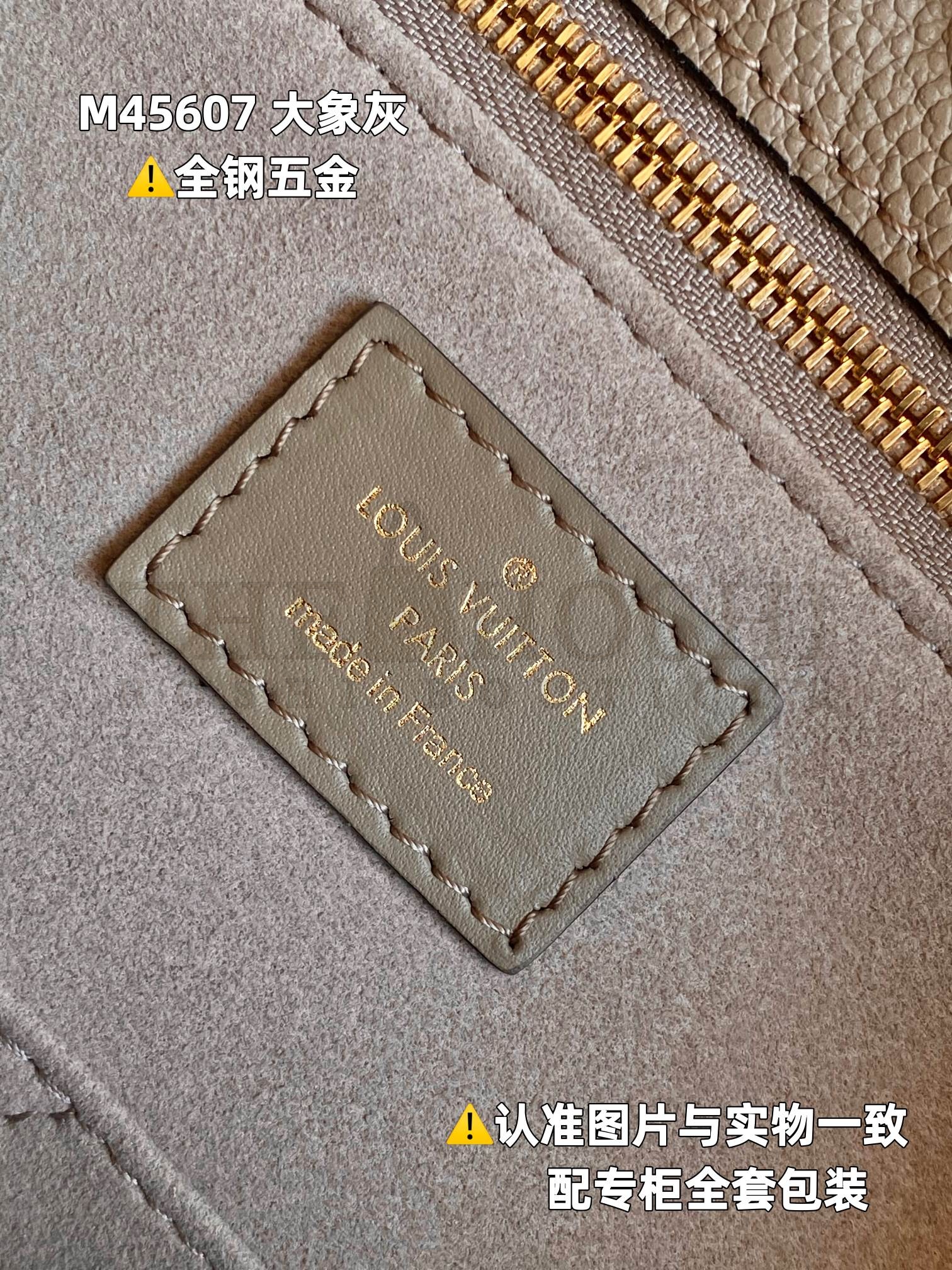 L0vis Vvtt0n LV Women Onthego MM Tote Bag Monogram Embossed Grained Cowhide M45607 Master Quality