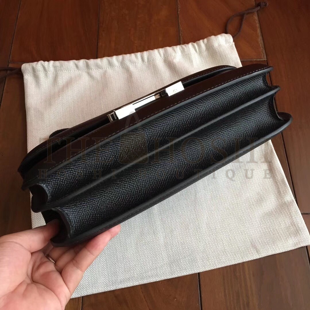 H**me5 Black Epsom Constance Elan 25cm Bag Master Quality