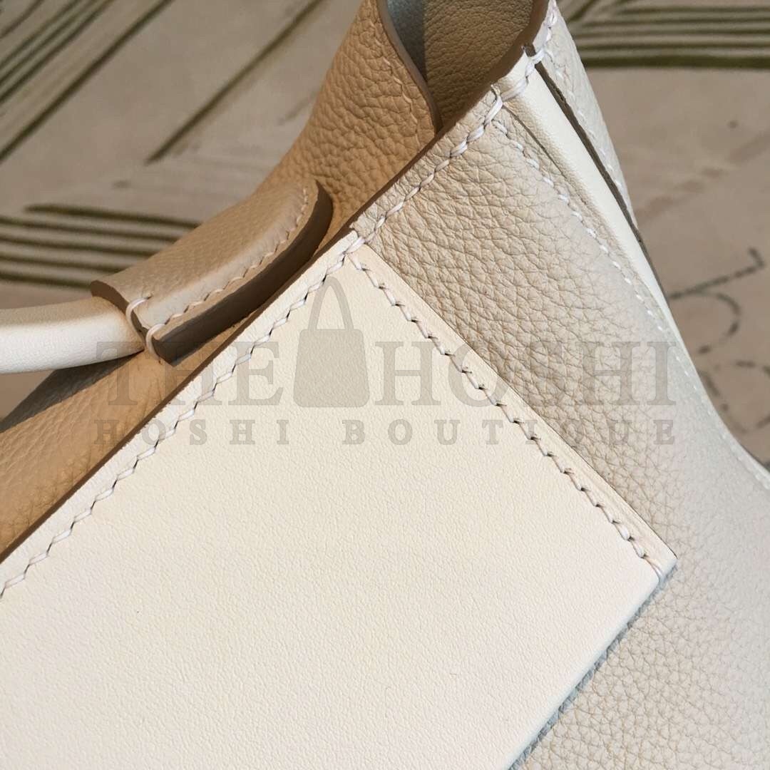 H**me5 24/24 29 Bag In White Clemence Calfskin Master Quality