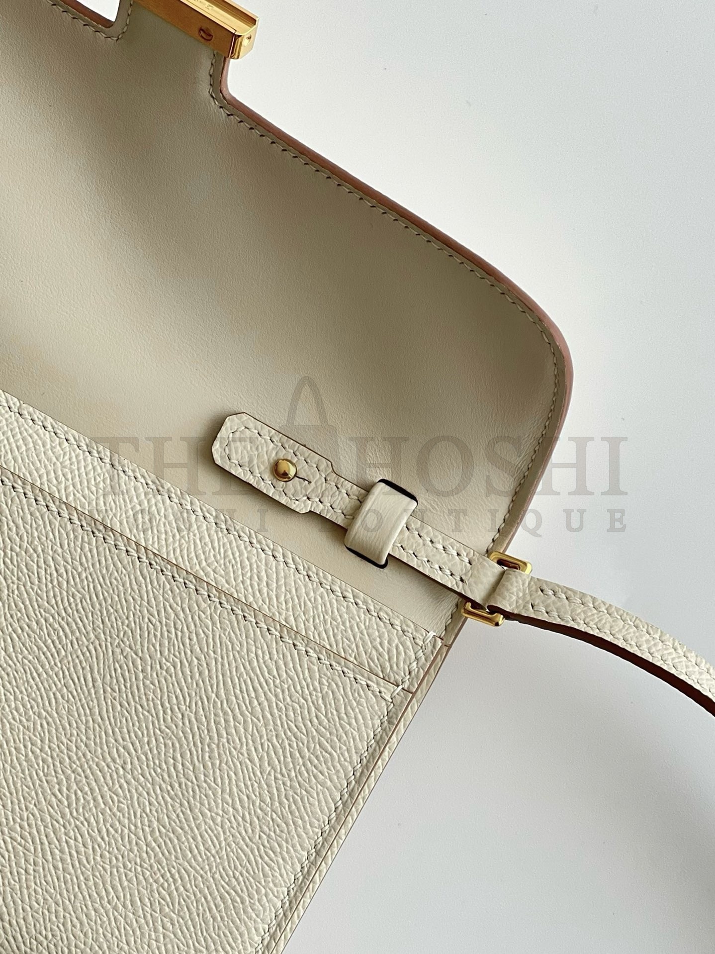 H**me5 Constance To Go Wallet in Craie Epsom Calfskin Master Quality