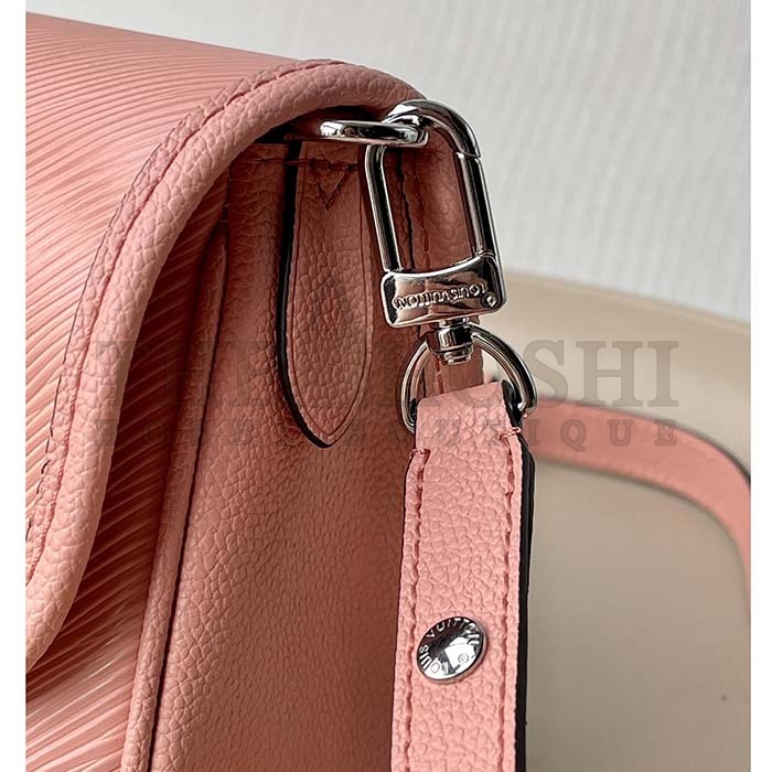 L0vis Vvtt0n LV Women Buci Crossbody Light Pink Epi Grained Smooth Cowhide Leather Master Quality