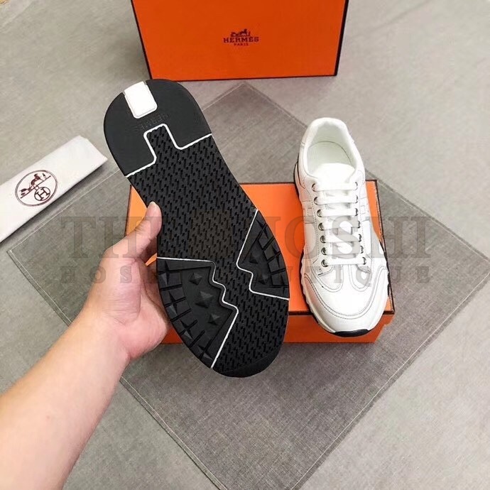 H**me5 Trail Sneakers In White Calfskin Master Quality