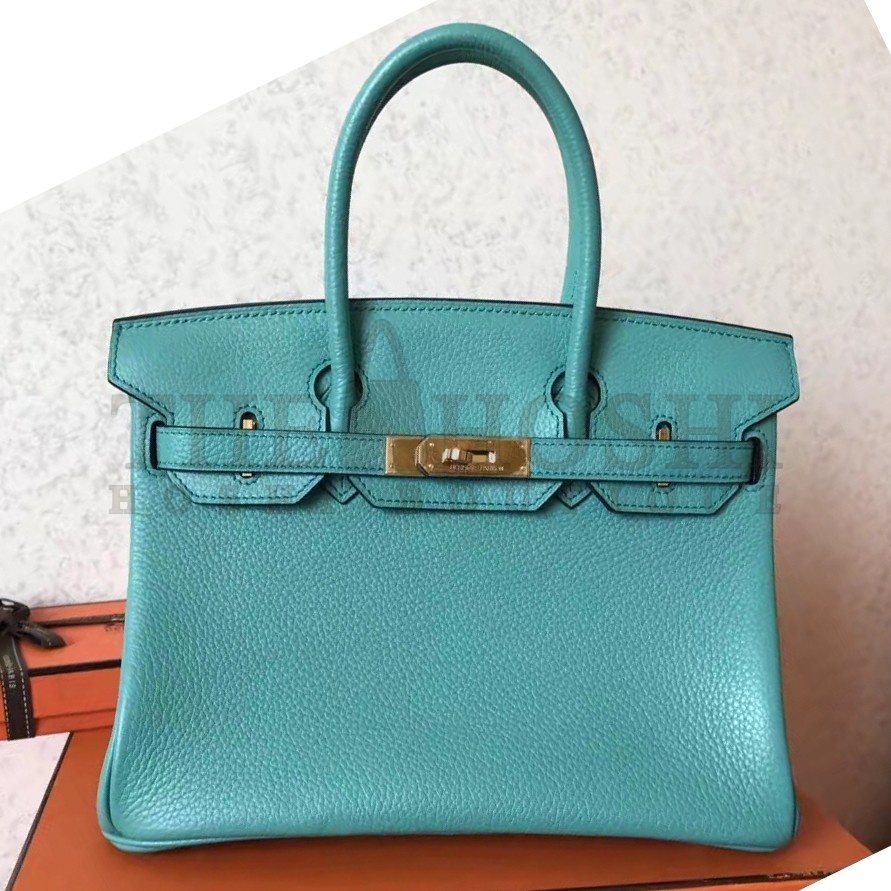 H**me5 Lagon Birkin 30cm Clemence Handmade Bag Master Quality