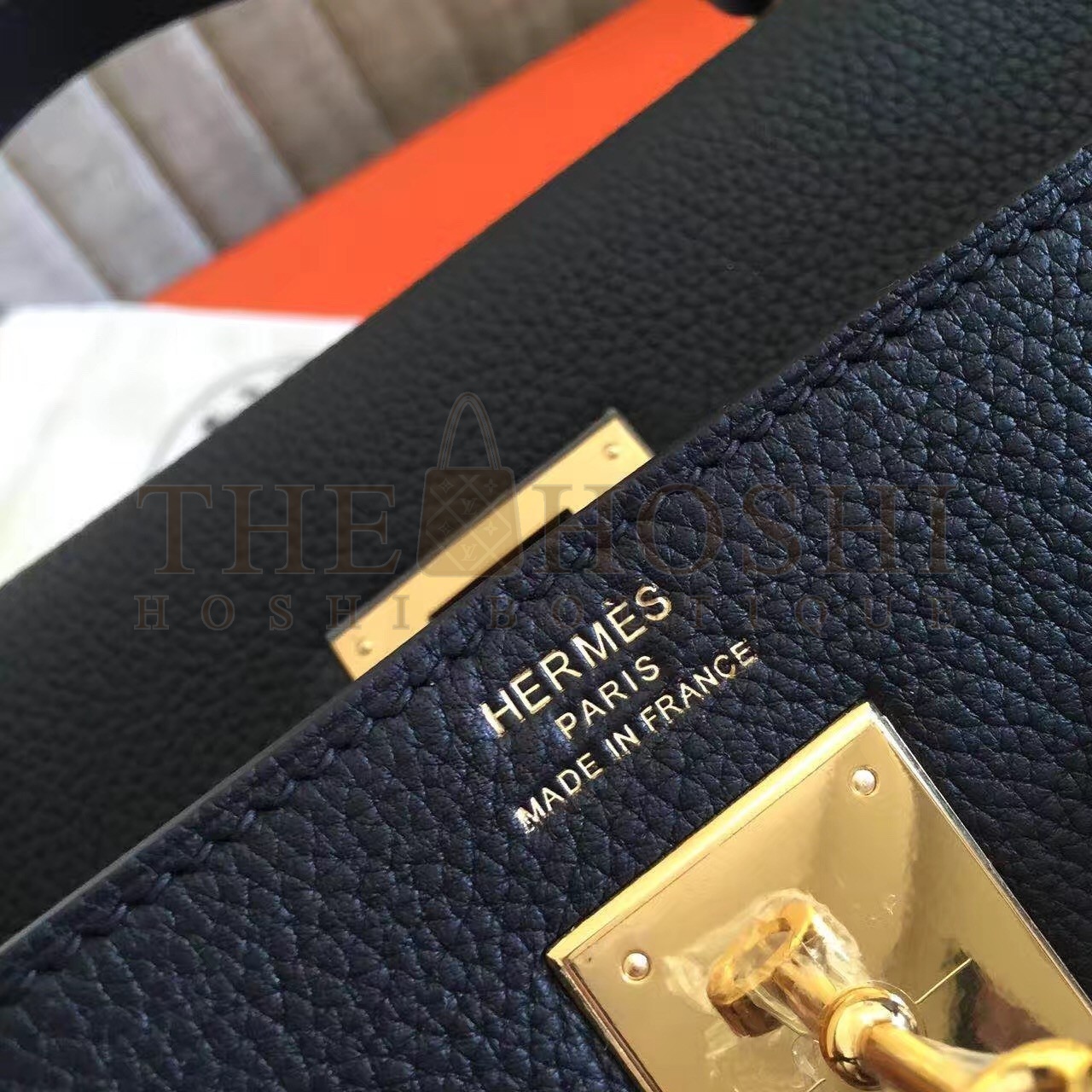 H**me5 Black Clemence Kelly Retourne 32cm Handmade Bag Master Quality