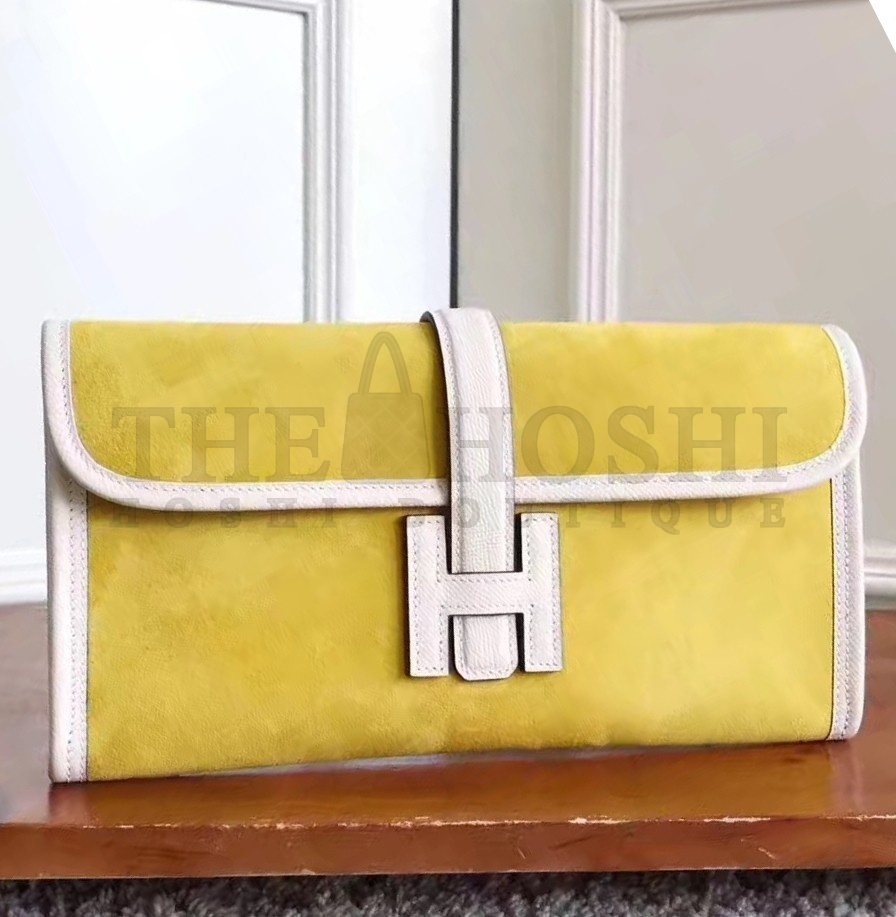H**me5 Yellow Suede Jige Elan 29 Clutch Bag Master Quality