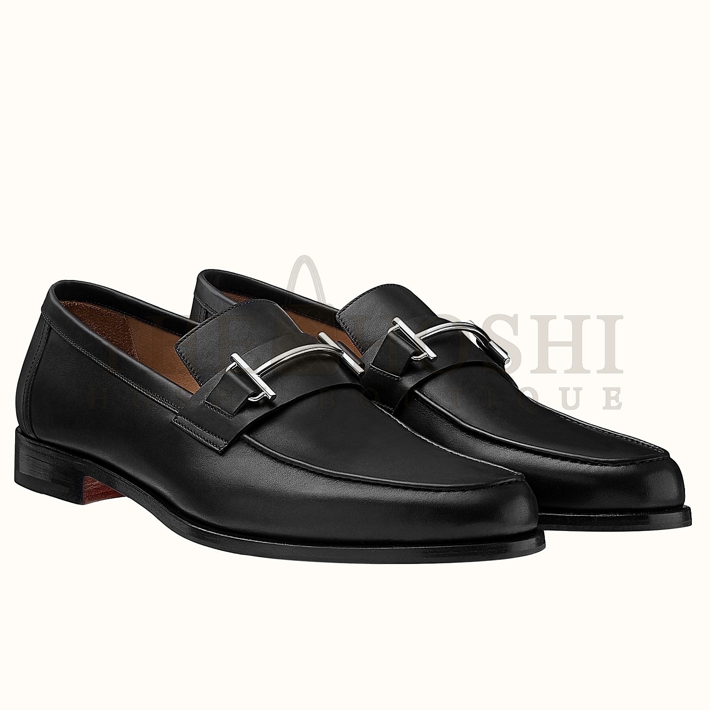 H**me5 Men's Sydney Loafers In Black Calfskin Master Quality