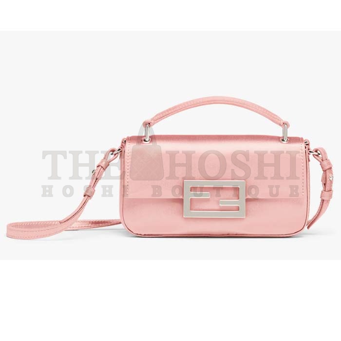 F**di Women FF Baguette Phone Pouch Pink Silk Pouch Master Quality