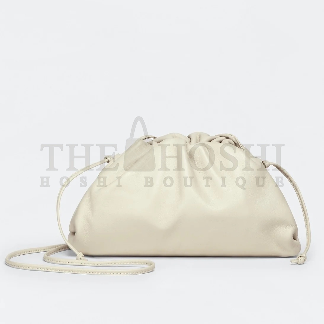 B0tt*ga Ven*ta Mini Pouch with Strap in Ivory Calfskin Master Quality