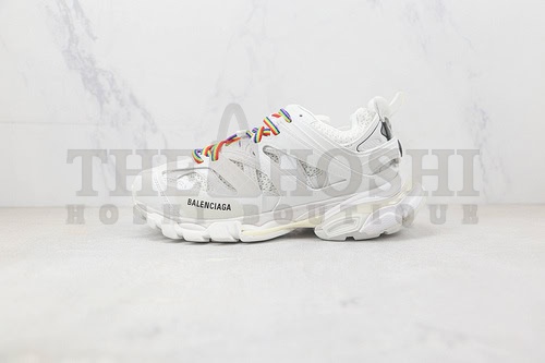 Ok Ba1en*iaga Track Mule Clear Sole Sneakers 3.0 White/Multi-Color Master Quality